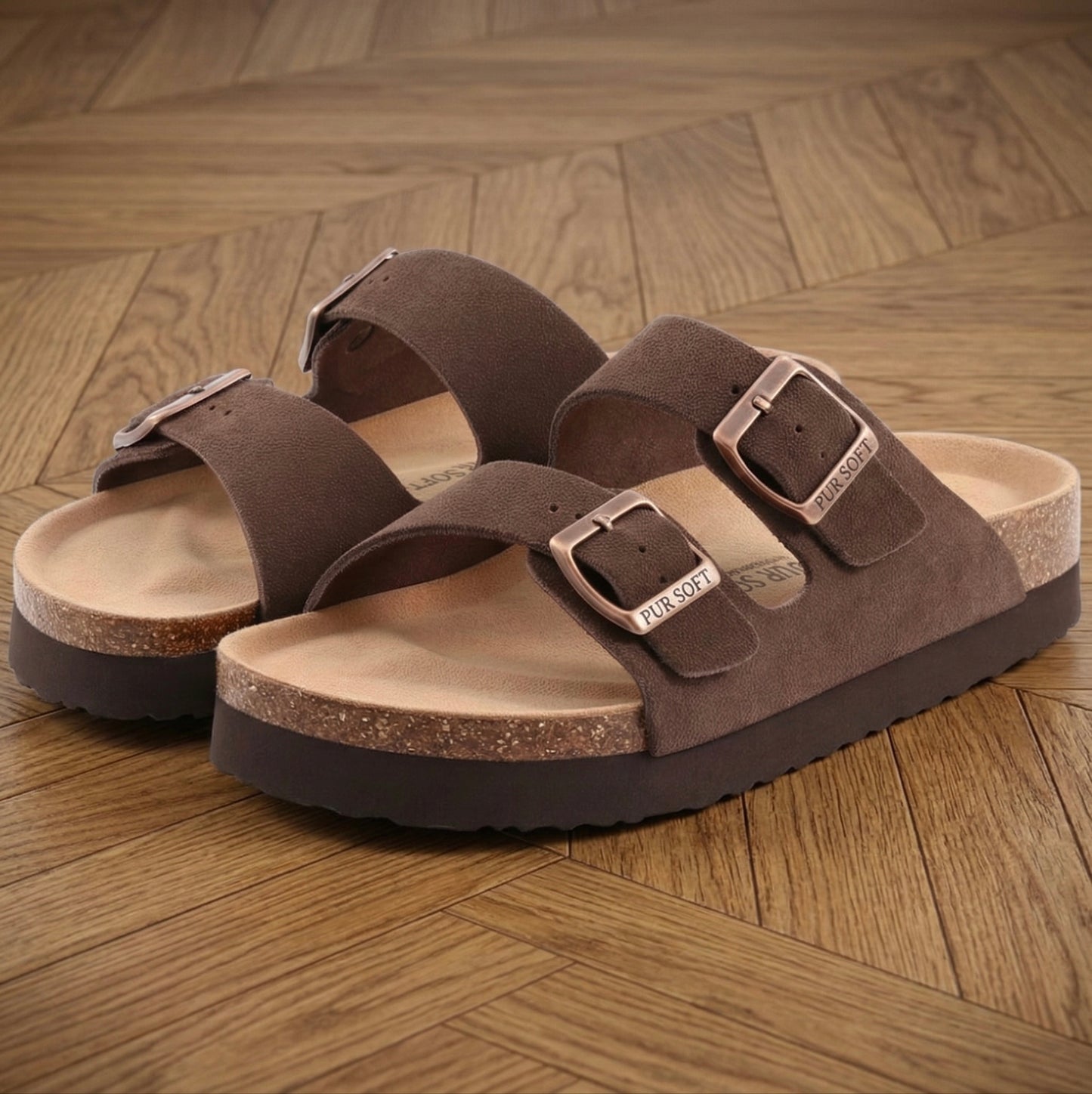 Sandales Pur Soft en Daim