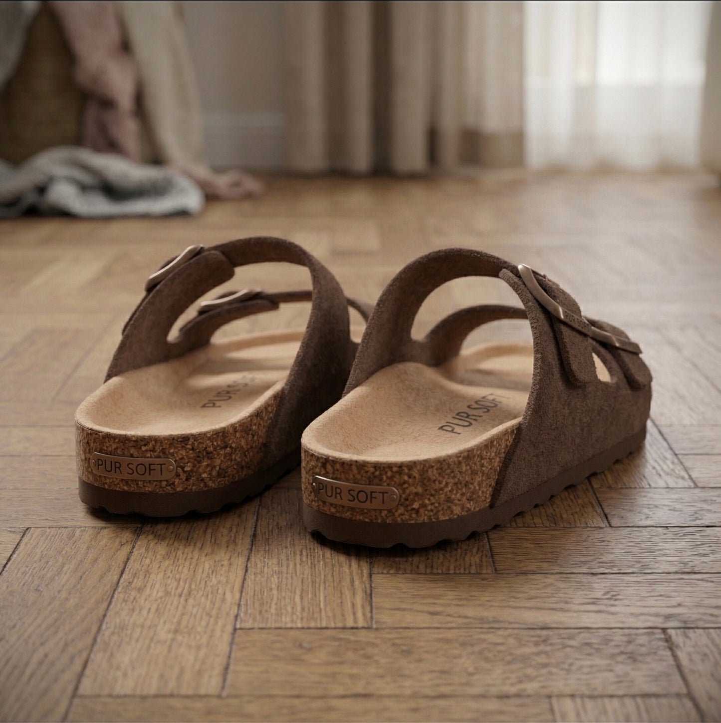 Sandales Pur Soft en Daim